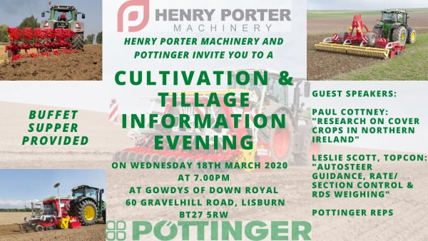 Cultivation &amp; Tillage Information Evening - Wednesday 18th March